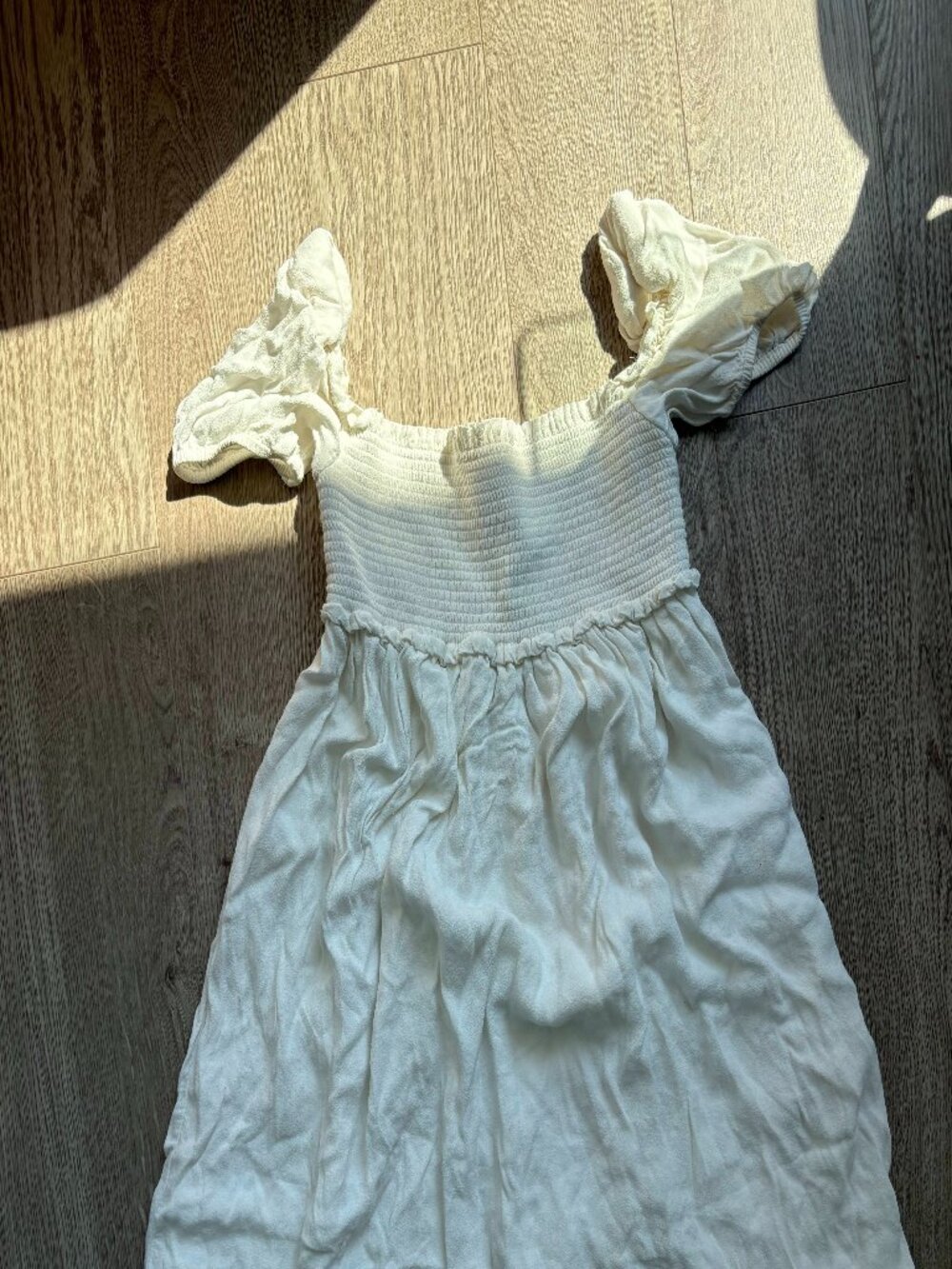 aritzia WHITE BABY DOLL DRESS
